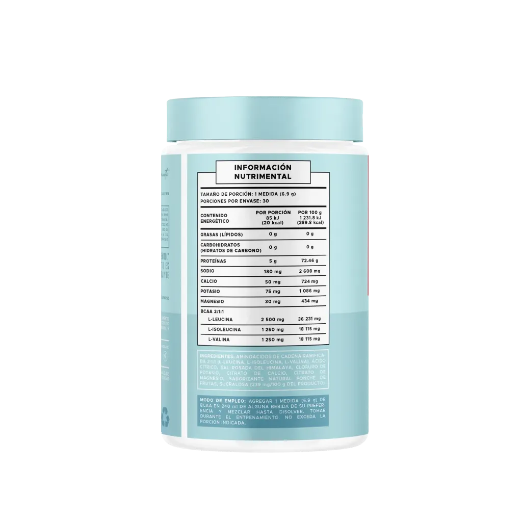 BCAA | con electrolitos | 207 g 30 servicios