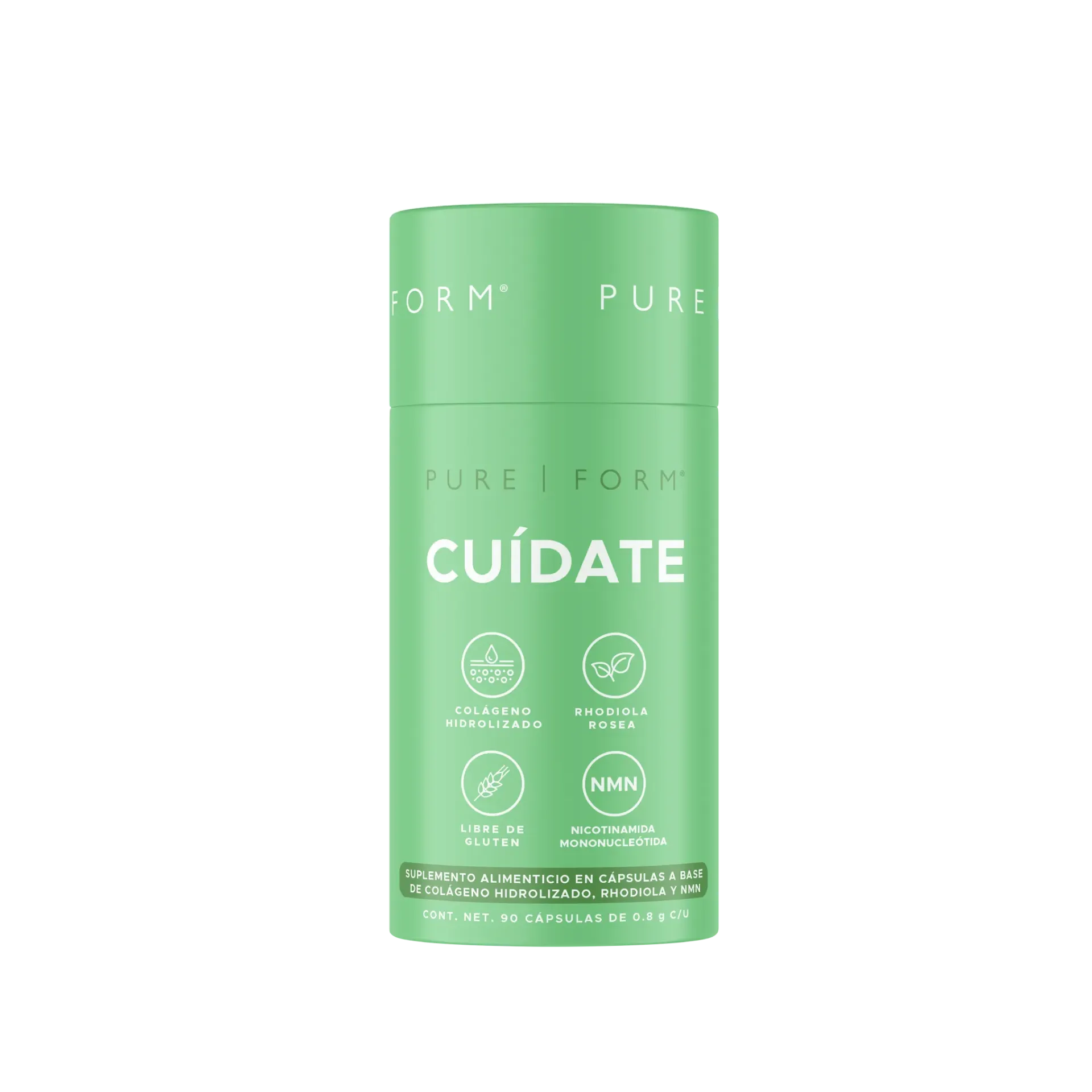 Cuídate | Rhodiola Rosea + NMN | 90 cápsulas 45 servicios