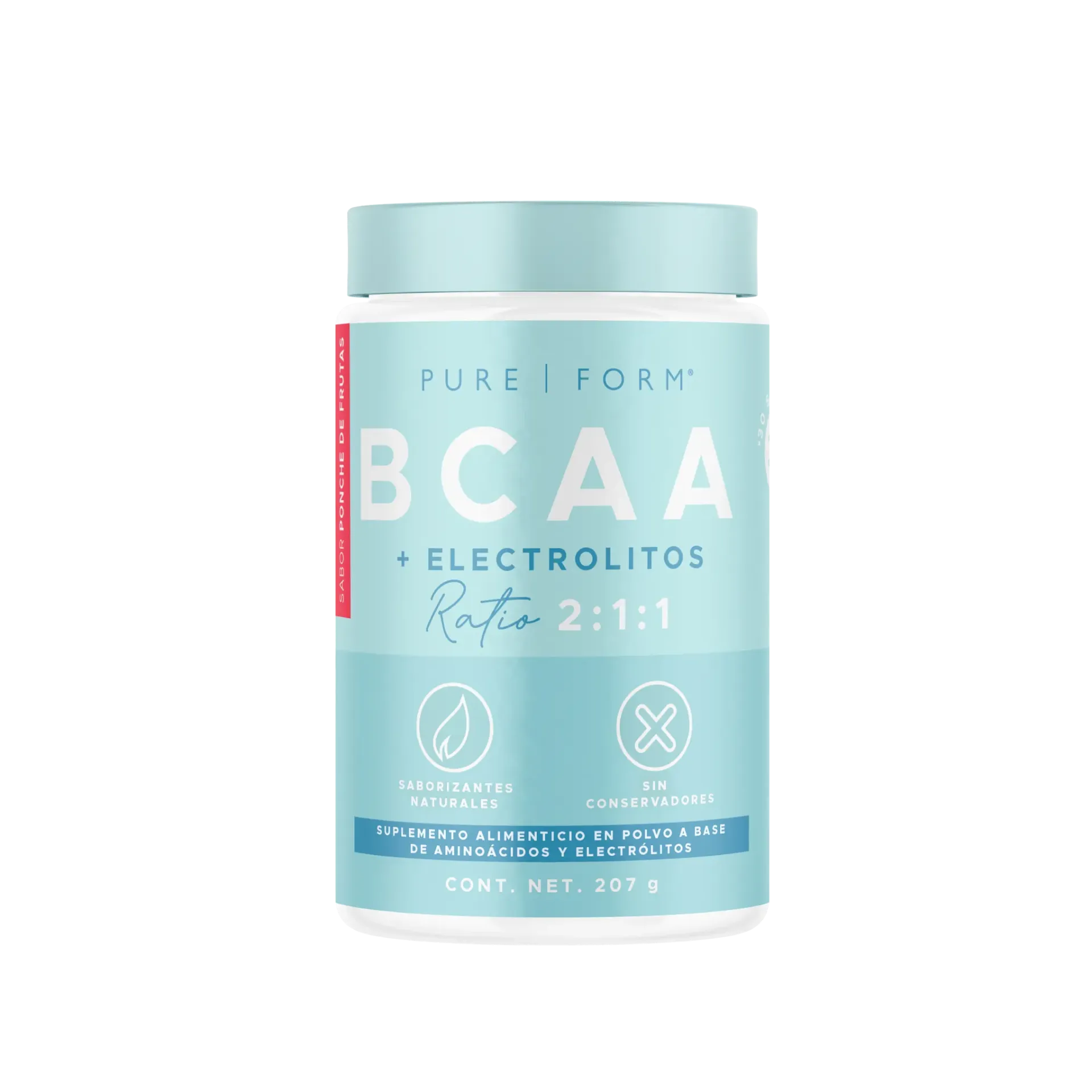 BCAA | con electrolitos | 207 g 30 servicios