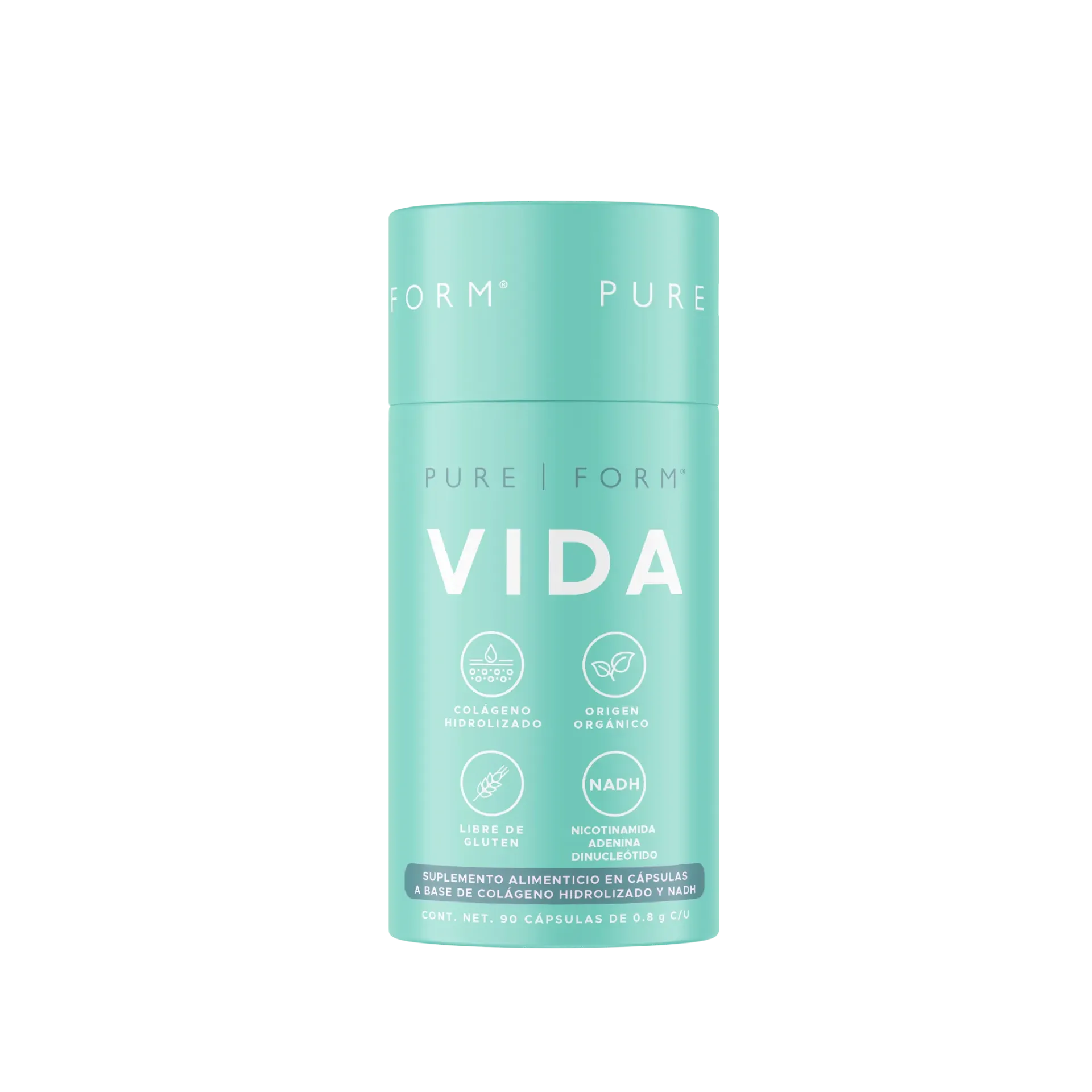 Vida | NADH + Colágeno Hidrolizado | 90 cápsulas 45 servicios